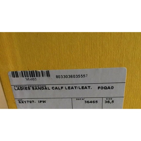 Fendi Women's Sandal Shoes Heels White Leather Authentic Size Italy 36.5 US 6.5 - Picture 12 of 12